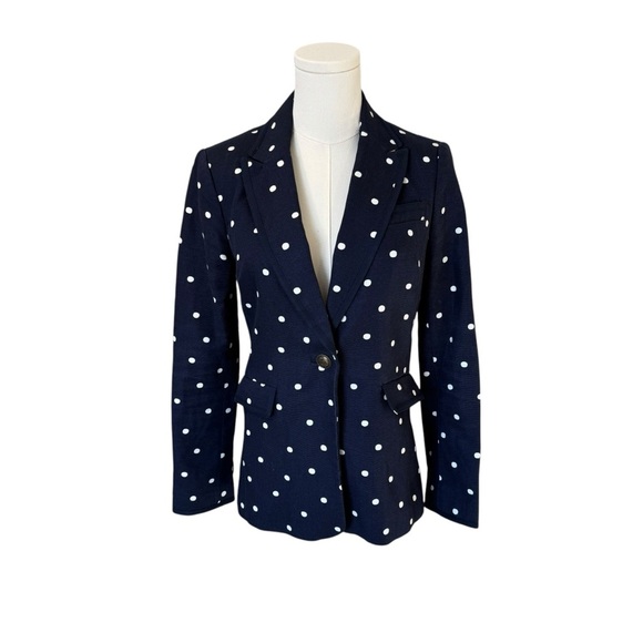 Boden - Polka Dot Detailed Blazer Sz 2 - Picture 2 of 9
